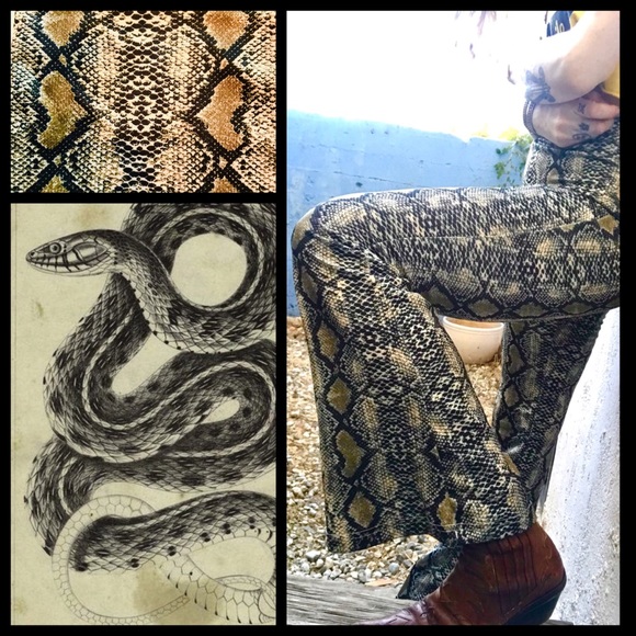 Pants - Snakeskin Bells